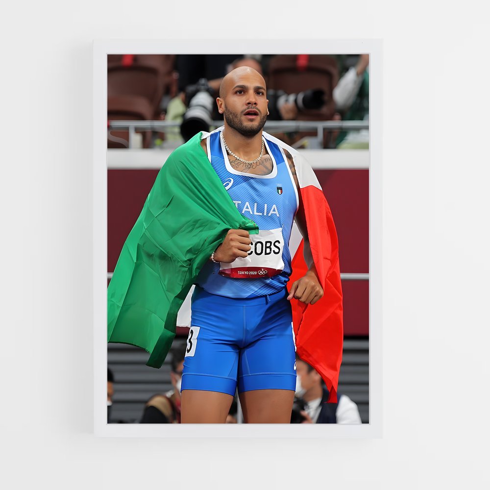 Poster Le Drapeau de l'Élégance – affiche Athlétisme (vue 3)